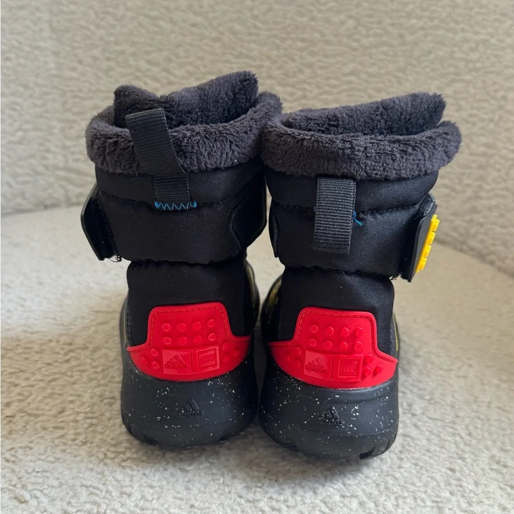 Adidas x LEGO - Winterplay Boots Black / Yellow / Red 6K Boys NEW